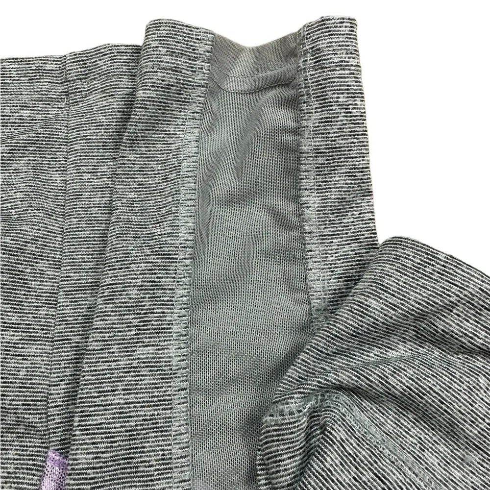 JUSTICE: Girl’s Gray & Metallic Purple Athletic Leggings -Size 12